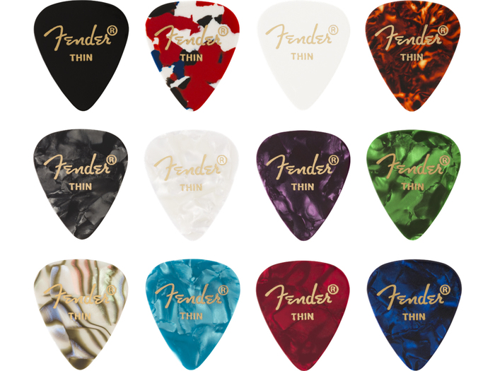 Fender 351 - Celluloid Medley (12 pack)