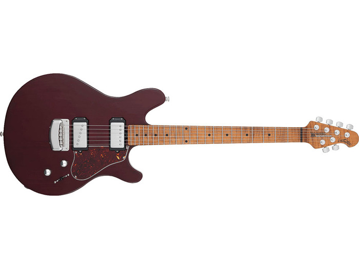 Music Man Valentine Trans Maroon Roasted Maple Neck